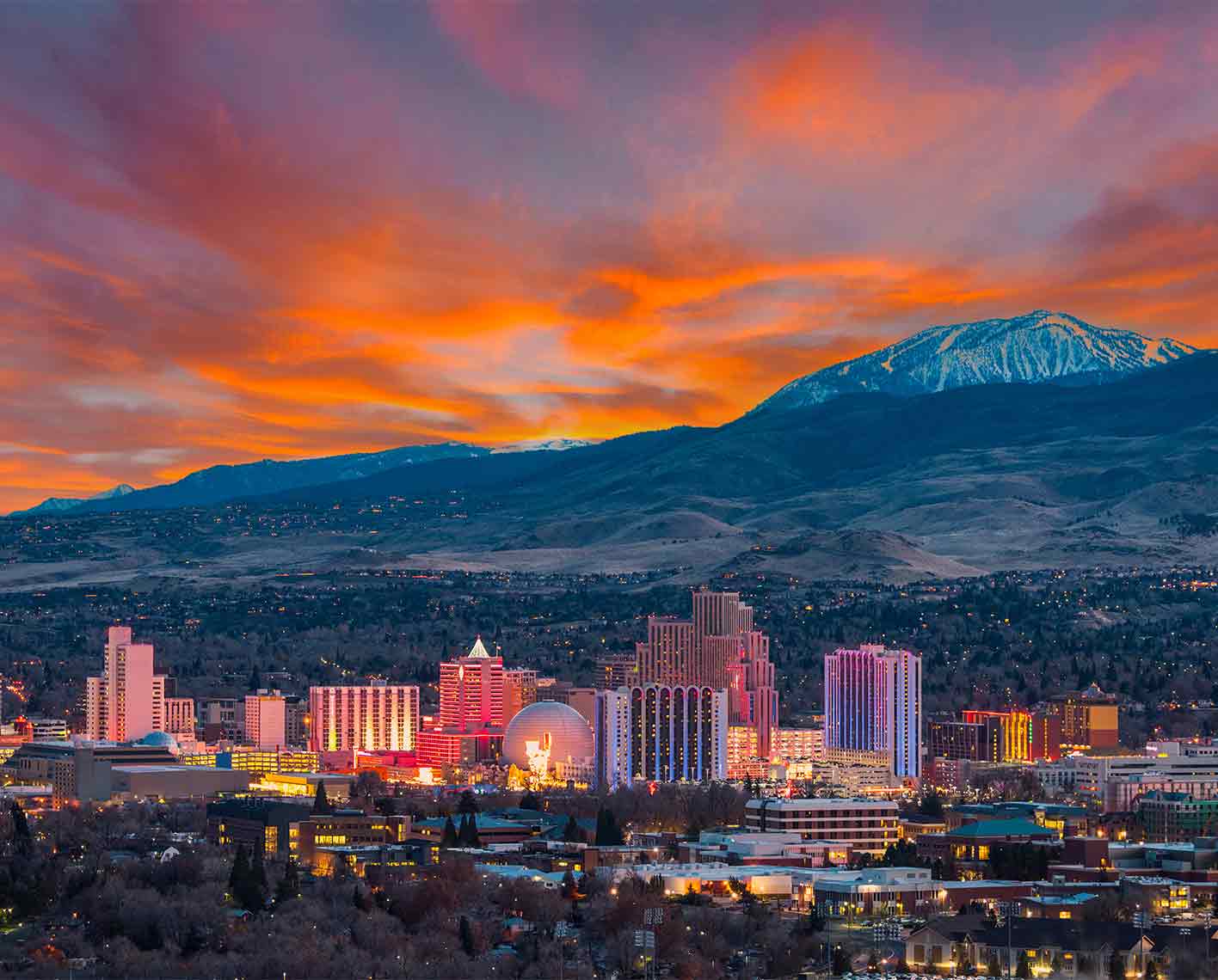 Reno, Nevada skyline