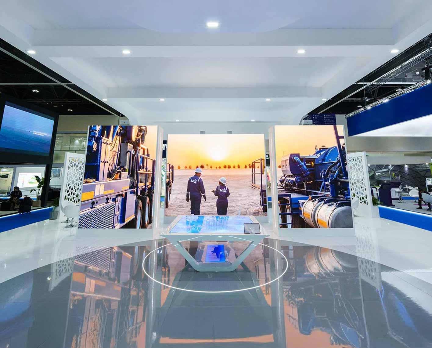 SLB tradeshow booth main entrance