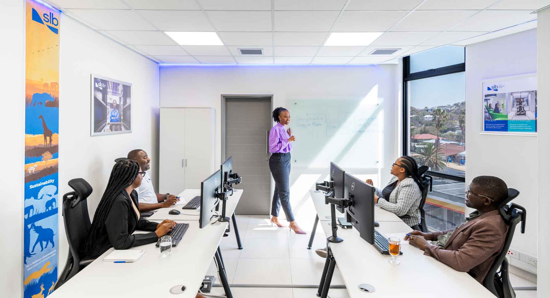 Group of people in a conference room