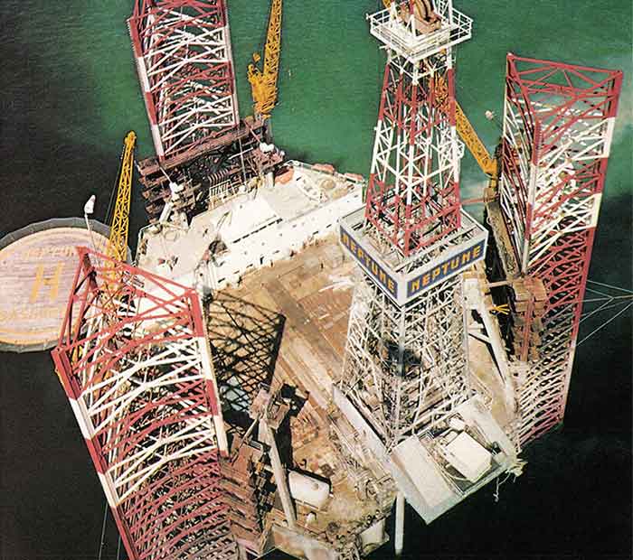 Schlumberger history 1970 Neptune Gascogne