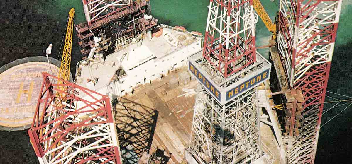 Schlumberger history 1970 Neptune Gascogne