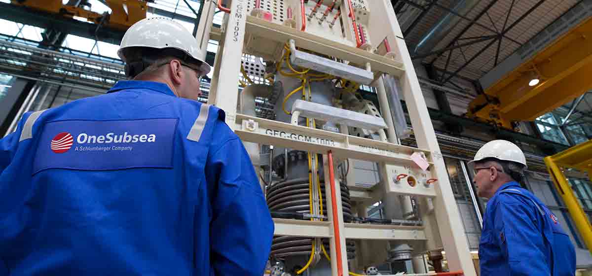 Schlumberger history OneSubsea multiphase compressor