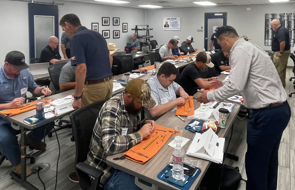 Attendees at pump school