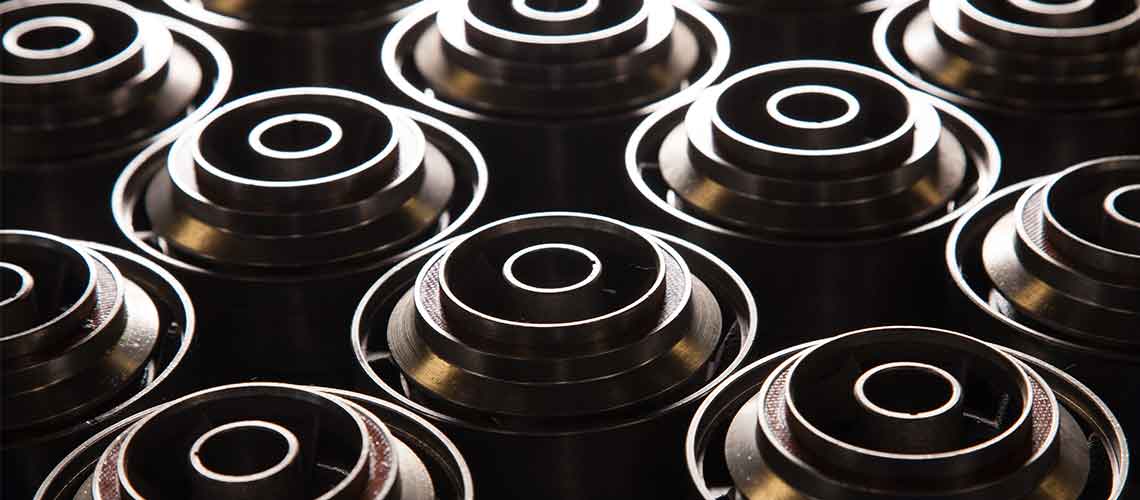 Photograph of ESP pumps awaiting installation at the factory.