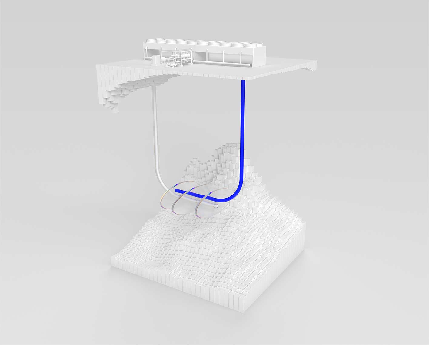 Artwork shows well profile with ESP and the wellhead plus VSD at surface.