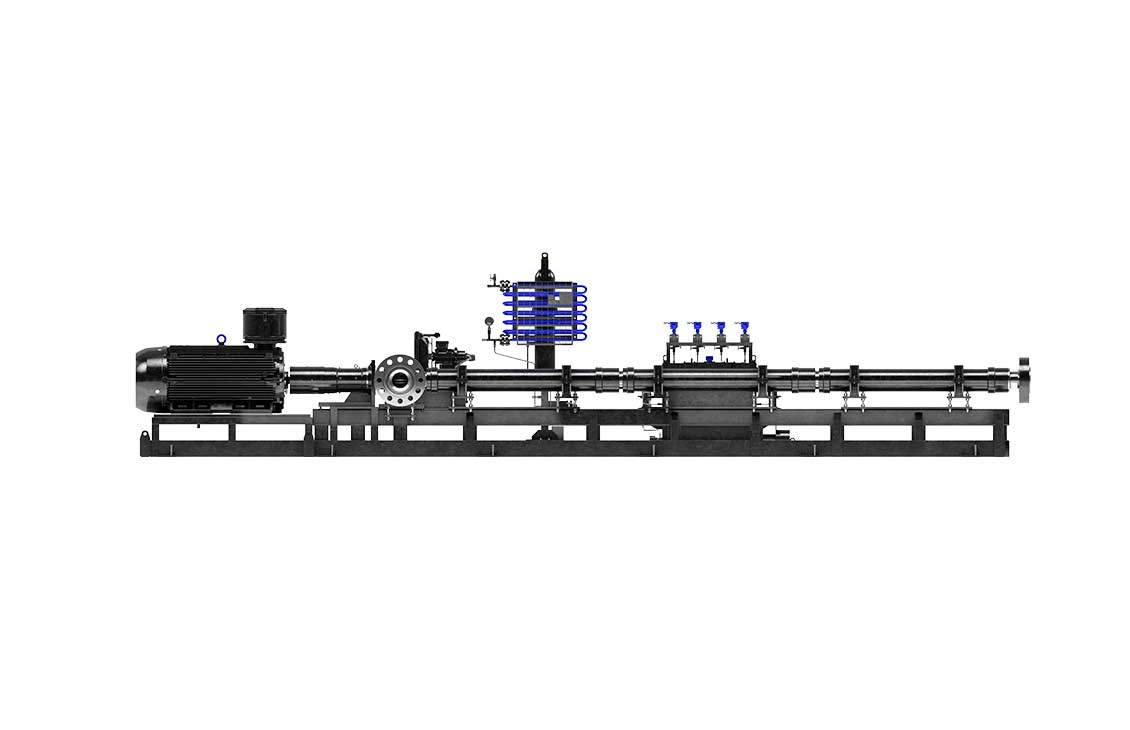 REDA Multiphase HPS Horizontal Multistage Surface Pump with Transition Technologies branding