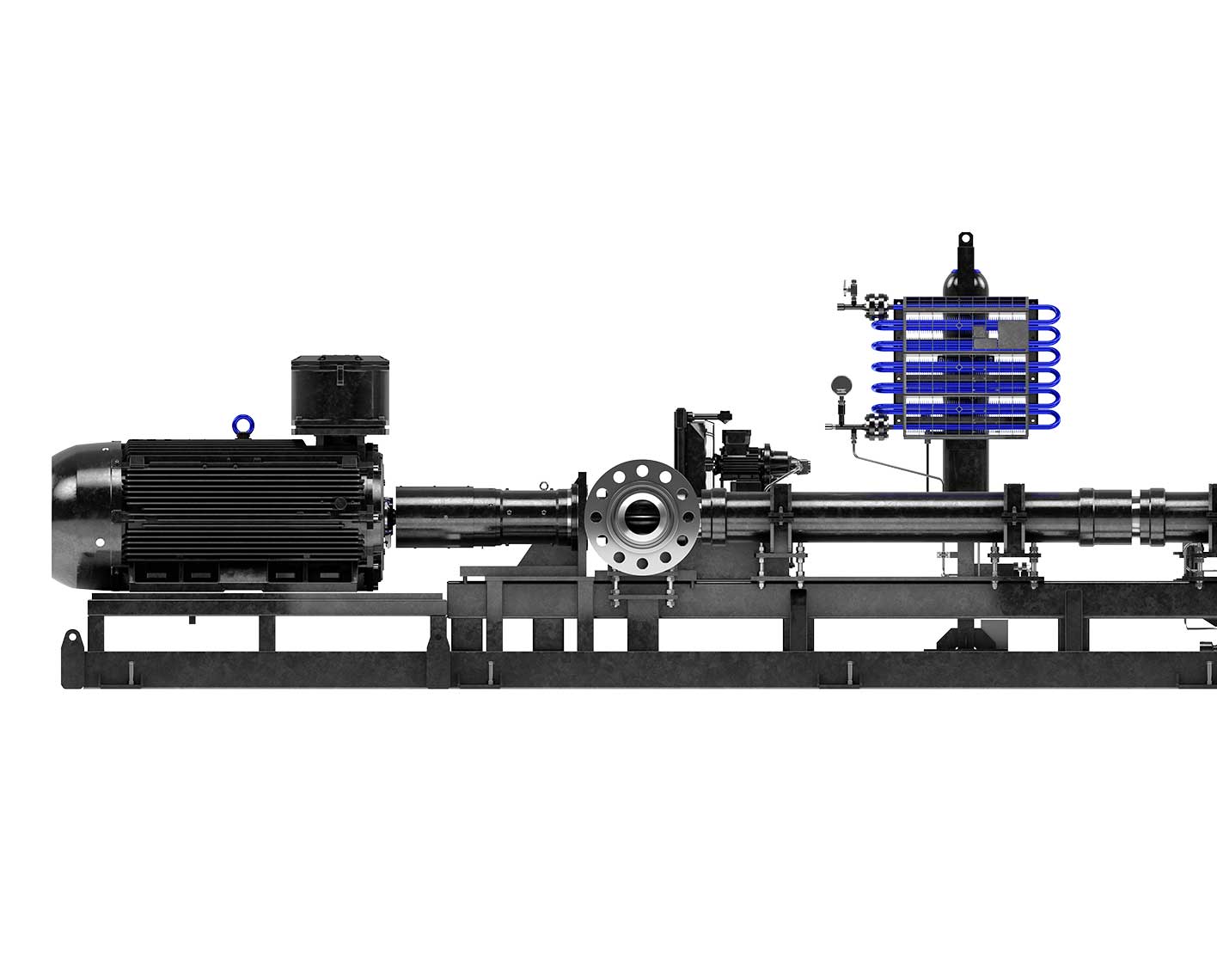 REDA Multiphase HPS Horizontal Multistage Surface Pump with Transition Technologies branding