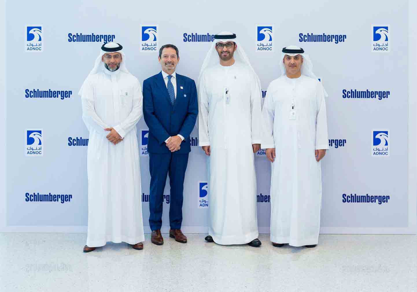 Schlumberger CEO Olivier Le Peuch with ADNOC ICV Program Team