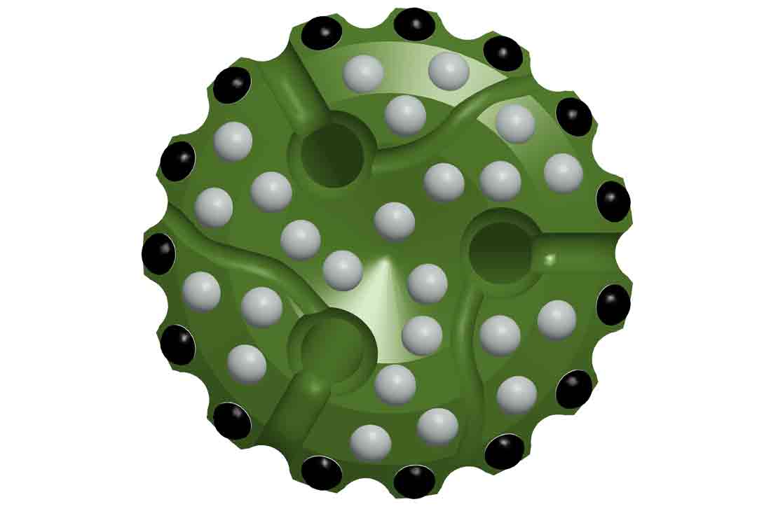 Impax Diamond-Enhanced Insert Hammer Bit