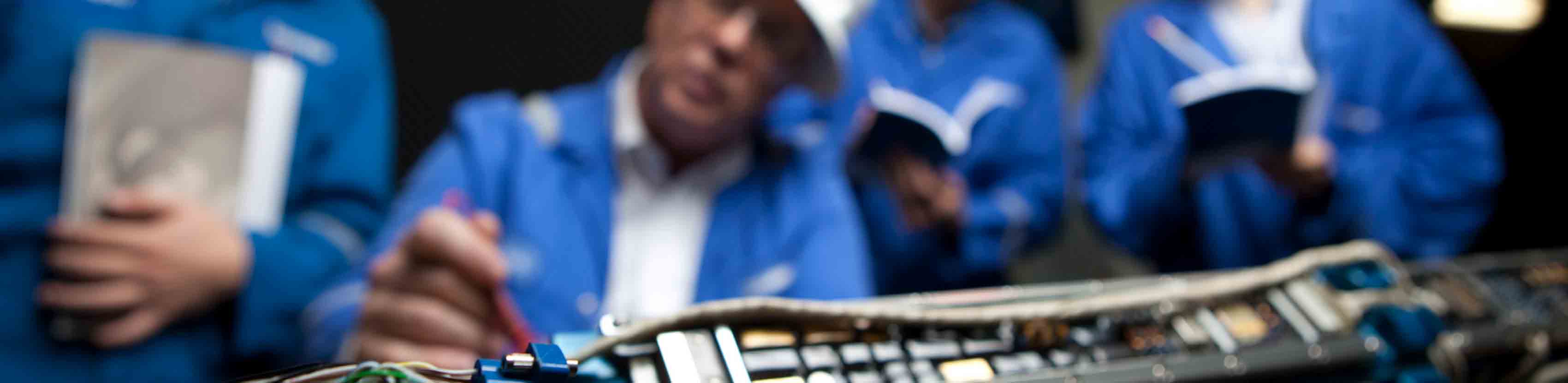 NExT training at an engineering facility.