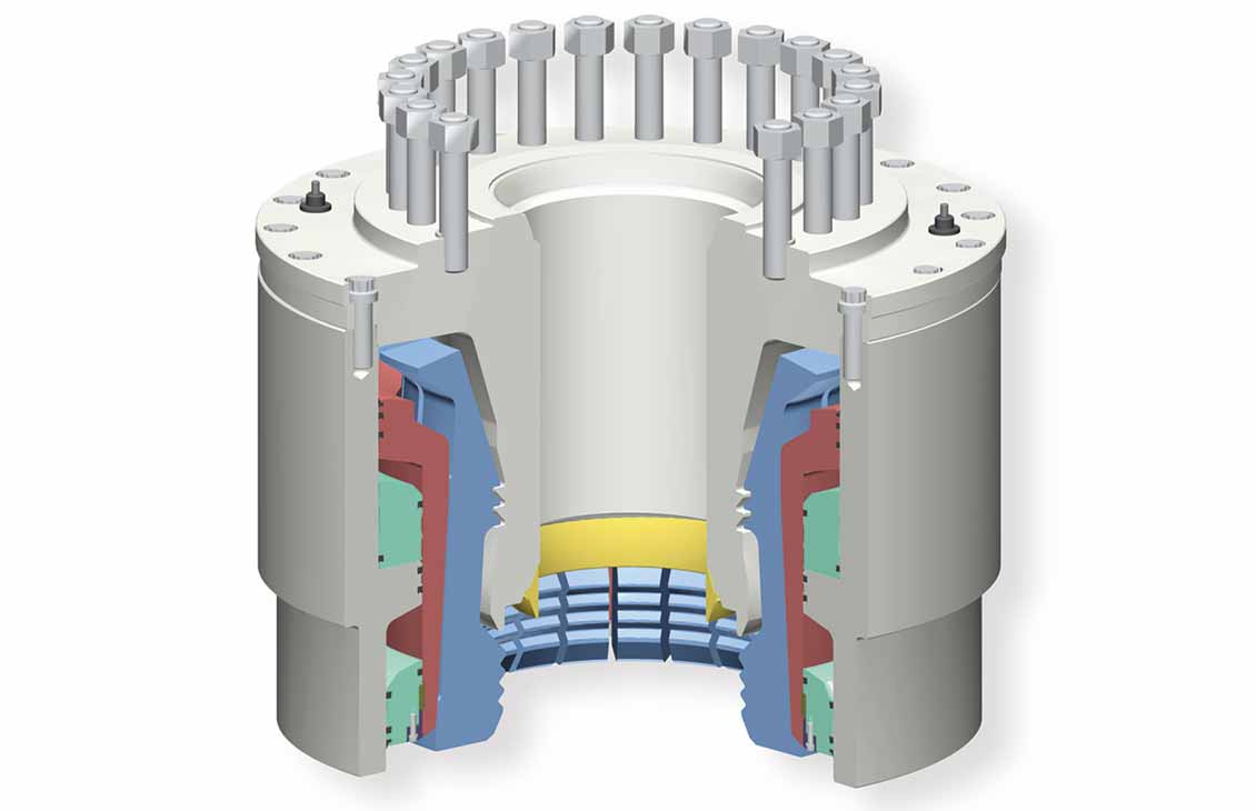 HCH4 Collet Connector 3D Model