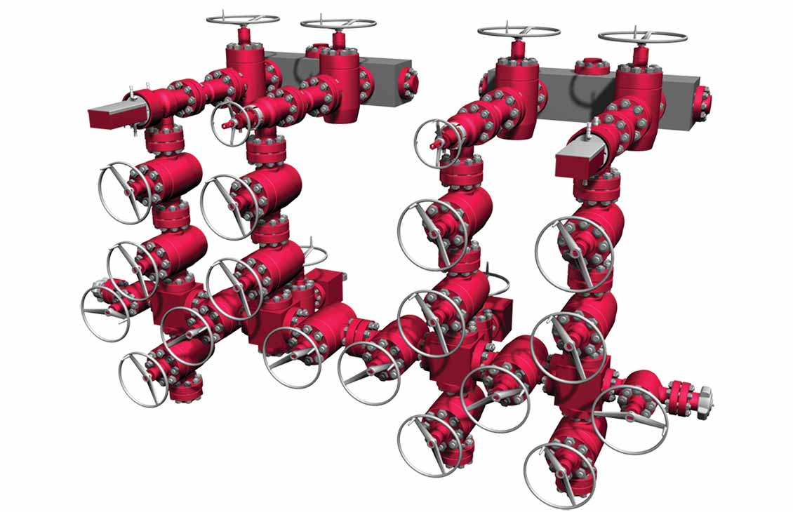 Choke and Kill Manifolds 3D Model