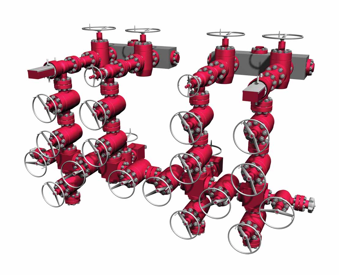 Choke and Kill Manifolds 3D Model