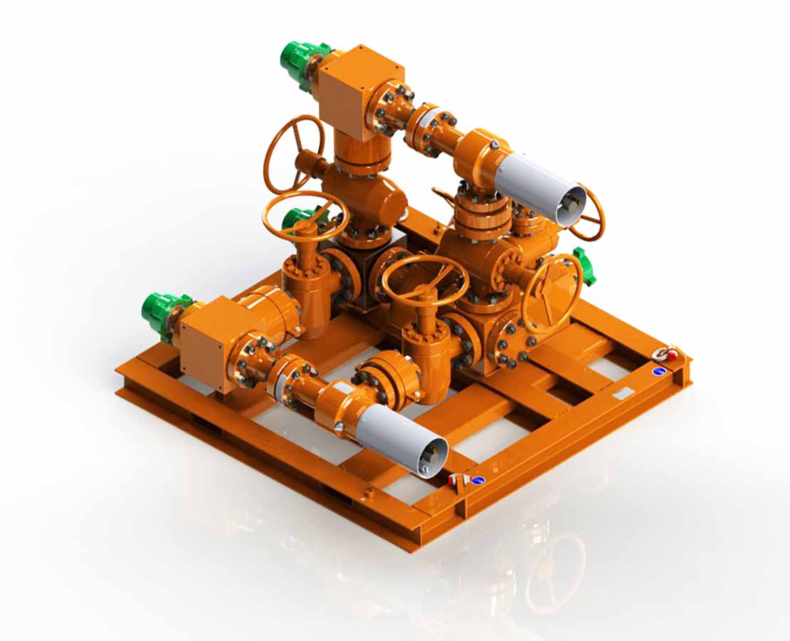 MPD L-Shape Manifolds 3D Model