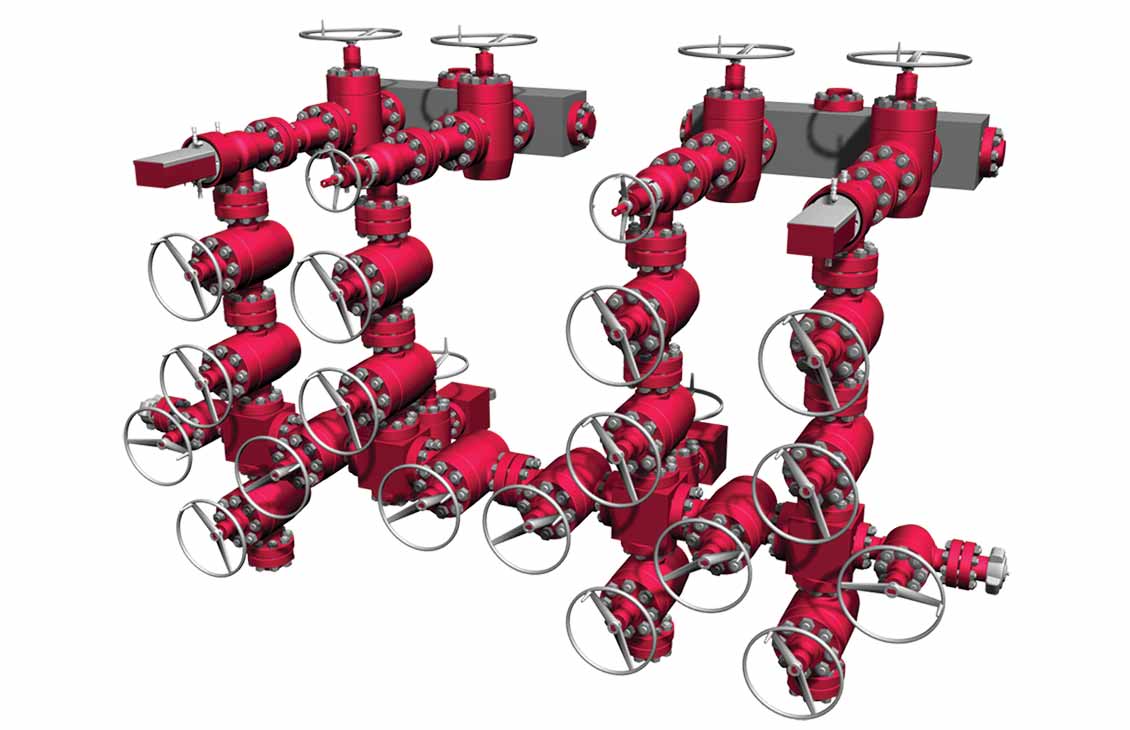 Mud Standpipe Manifold 3D Model