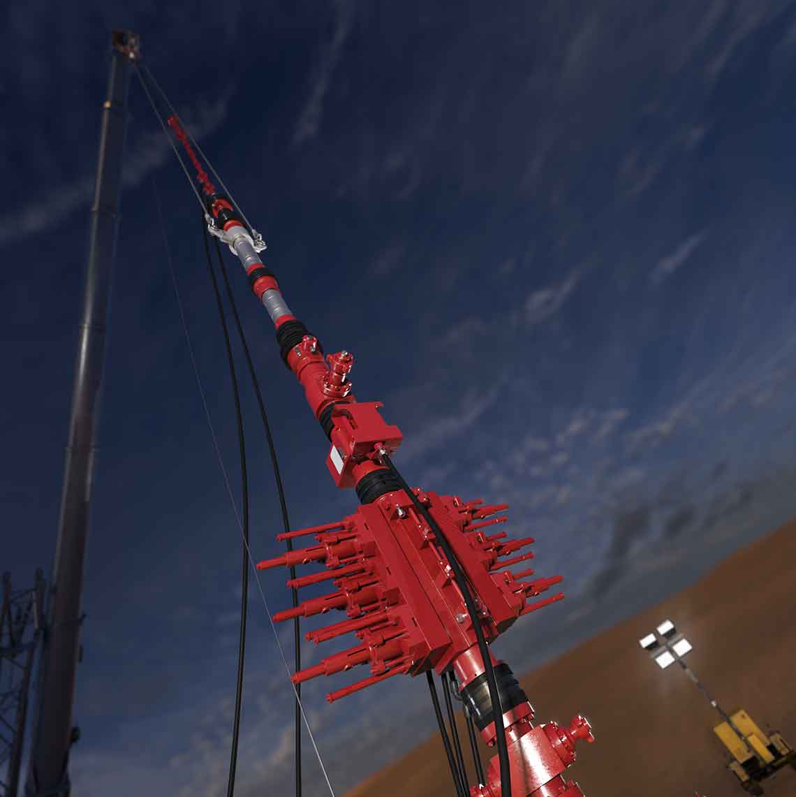 Image of a screenshot of the Wireline Intervention Pressure Control animation