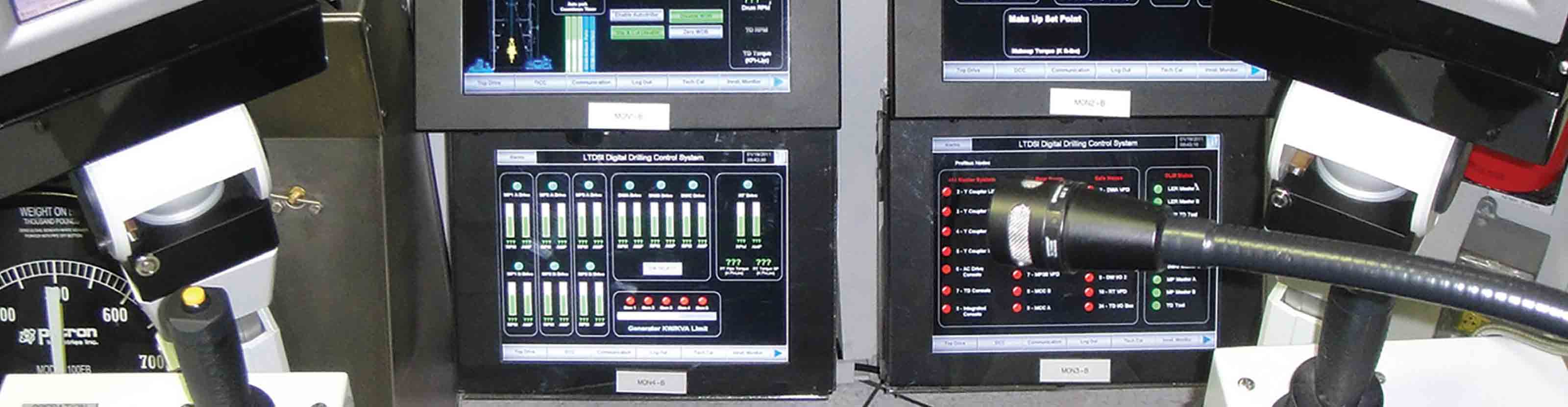 Inside view of the Digital Drilling Control System