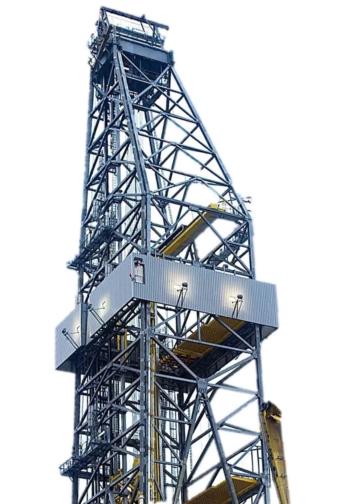 a drilling derrick