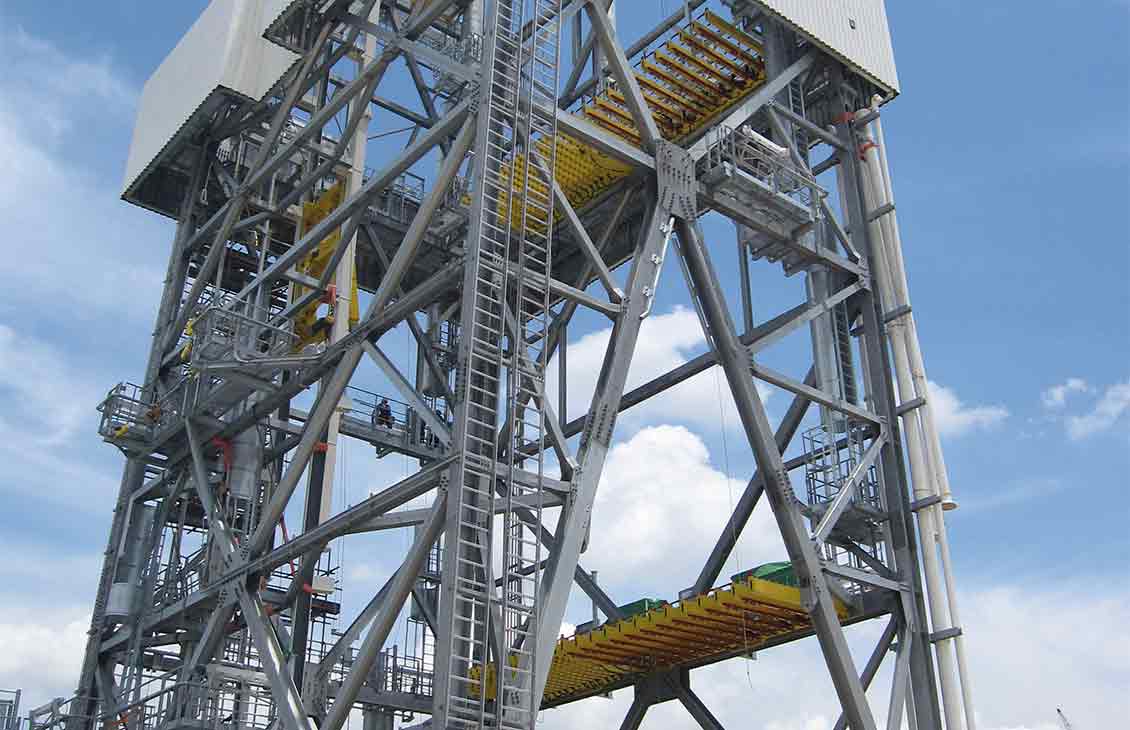 drilling derrick scaffolding