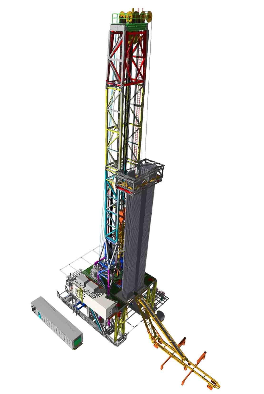 Maverick fast-moving rig isolated on white