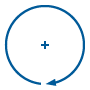 Blue circle icon