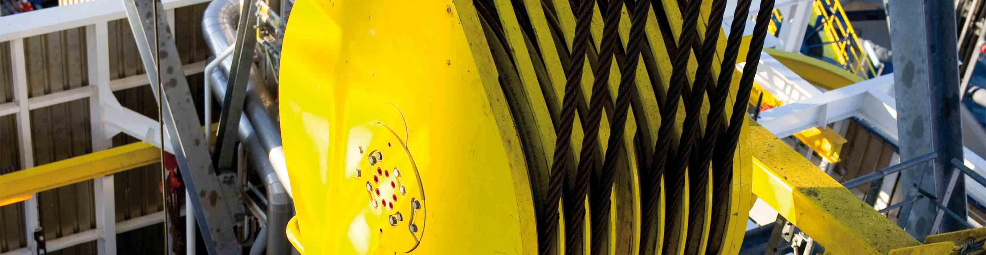 aerial view of traveling blocks