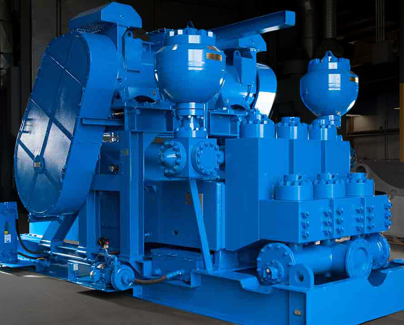 close-up of the CMP-2200 offshore mud pump