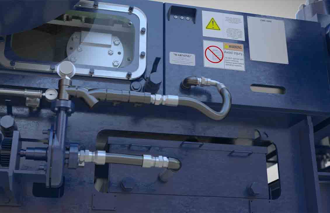 close up of a mud pump