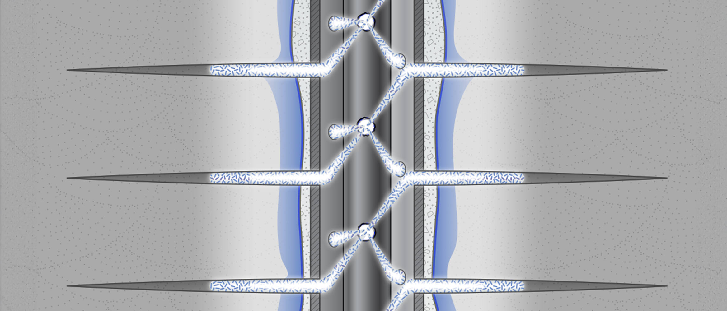 Illustration of P3 postperforating treatment.