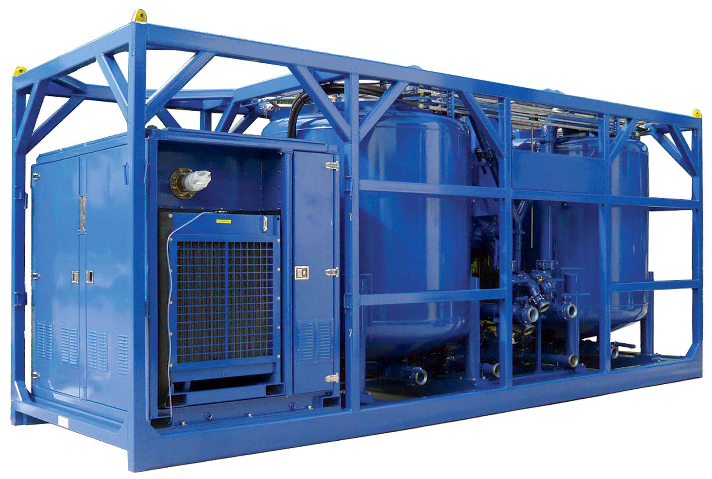 Cutout of the CBS-955 cement batch mixer skid.