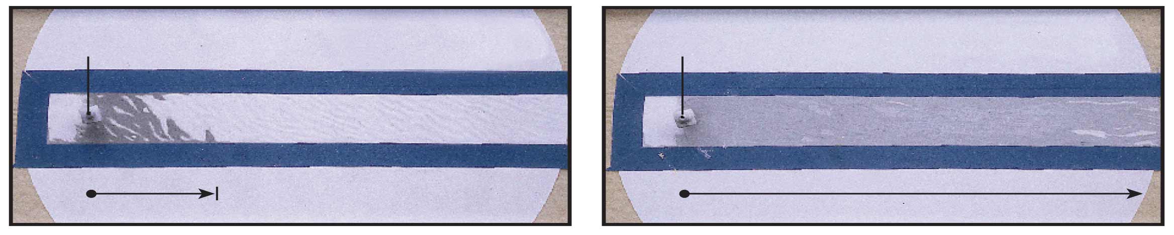 SqueezeCRETE slurry penetrated and filled the entire narrow slot providing a complete, effective seal during the 120-um narrow-slot test