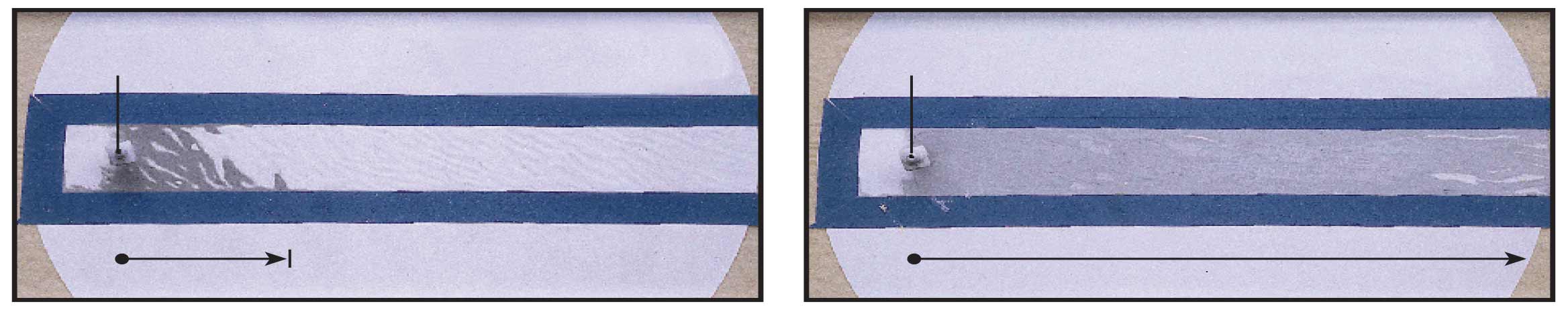 SqueezeCRETE slurry penetrated and filled the entire narrow slot providing a complete, effective seal during the 120-um narrow-slot test