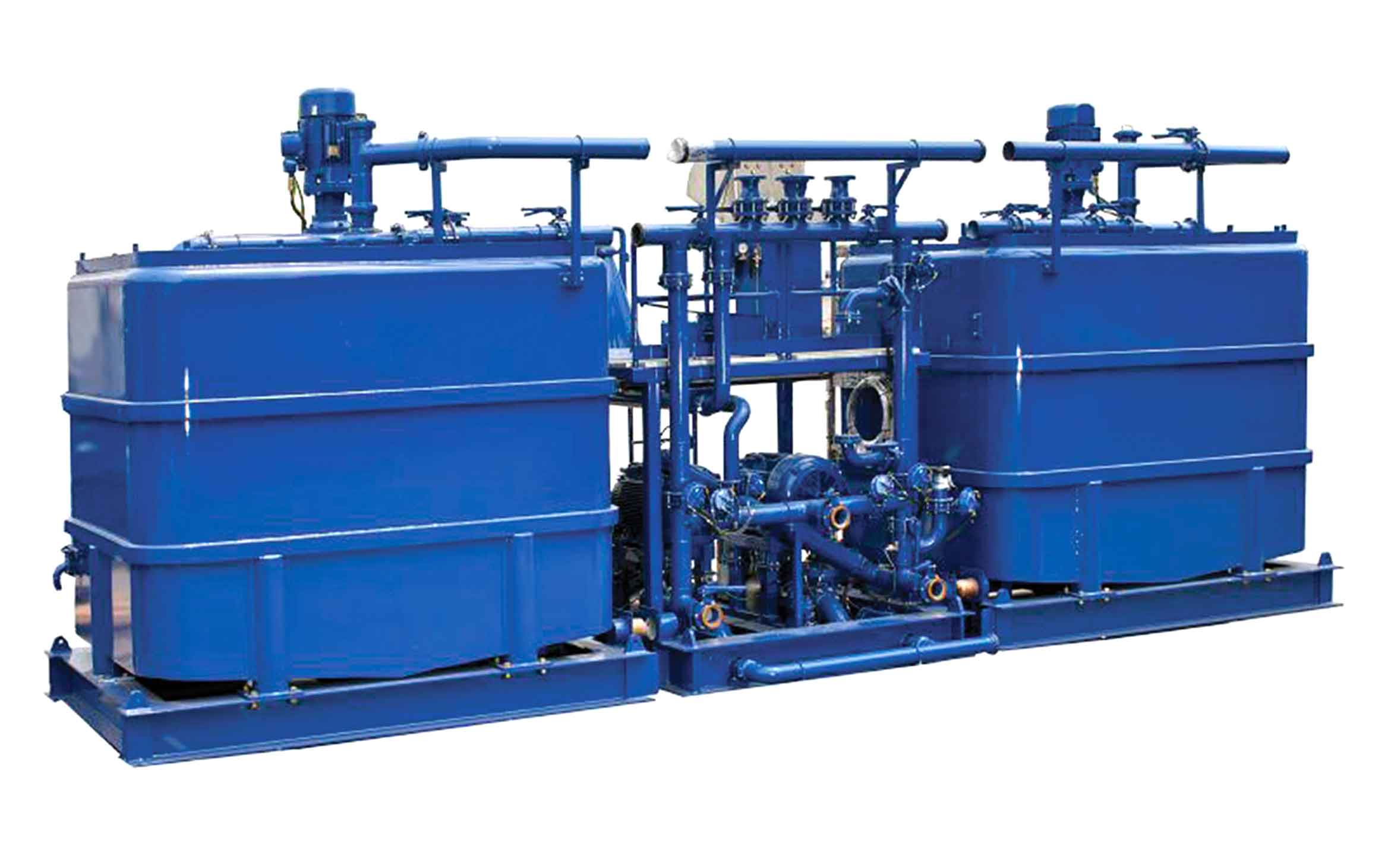 Cutout of the CBS-967 electric batch mixer skid.