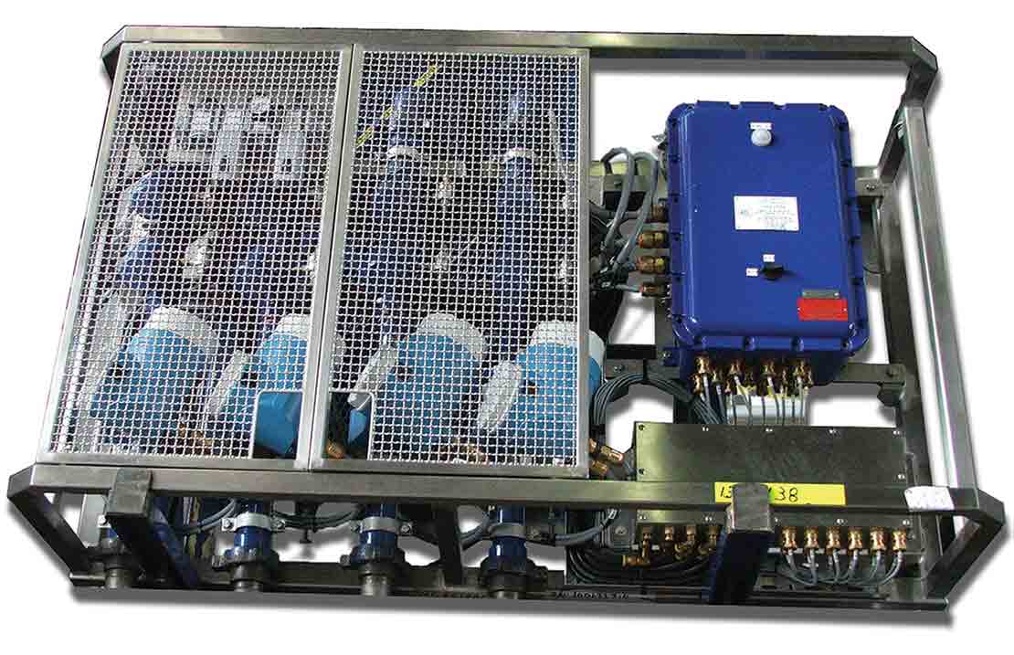 Cutout of the CMP-751 computerized liquid additive system.