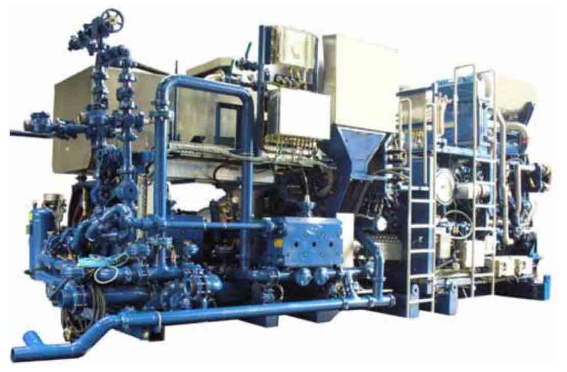 Cutout image of installed CPC-636 land cementing skid