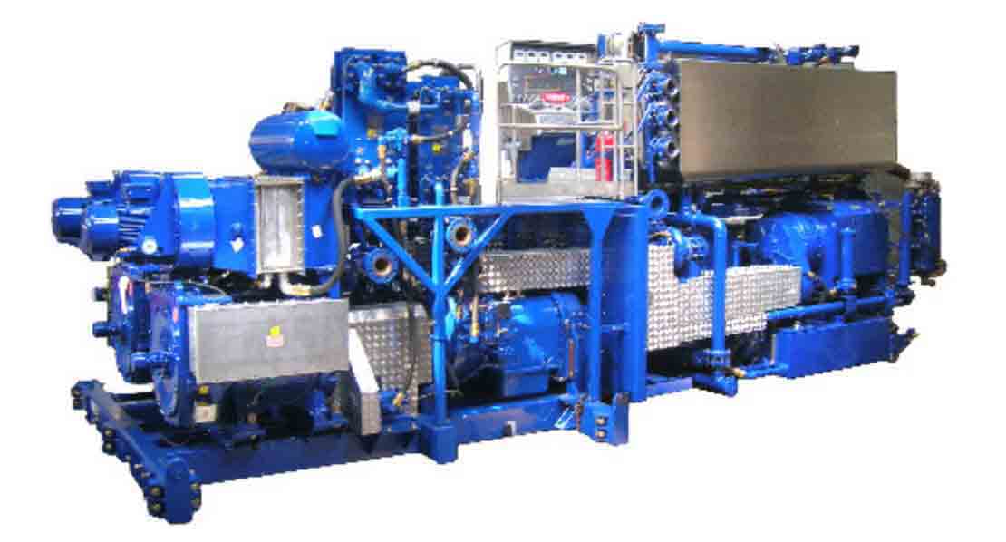 Cutout image of installed CPS 977 land cementing skid