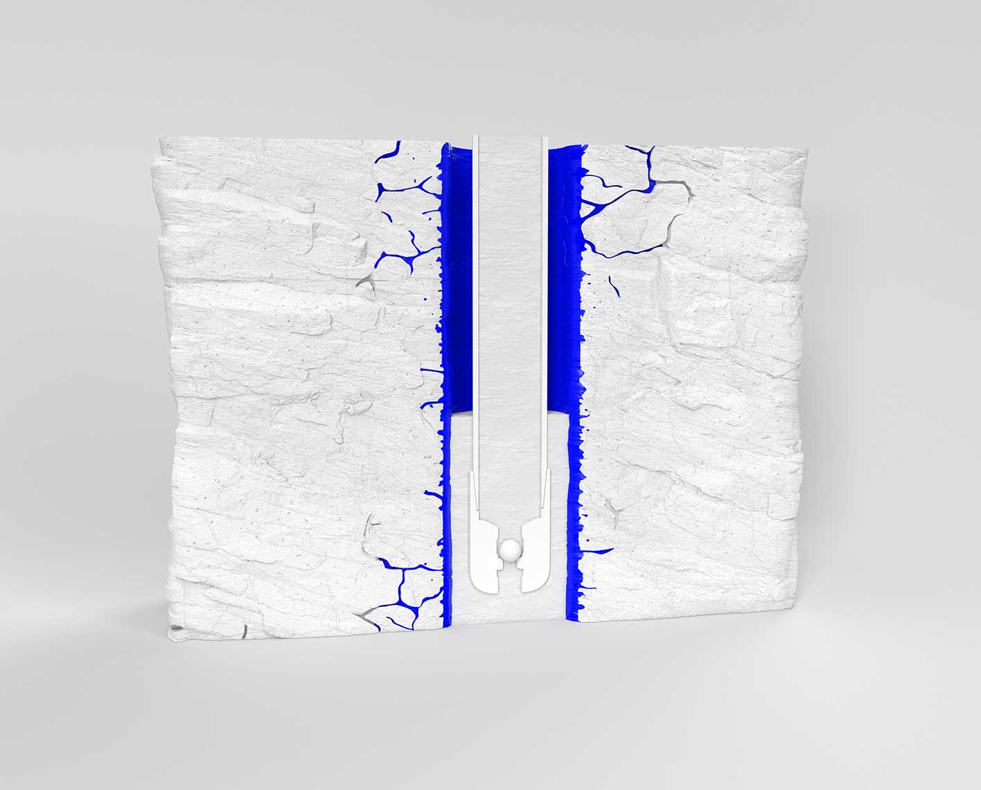 Image of fractures sealed using MUDPUSH Seal lost circulation control spacer.