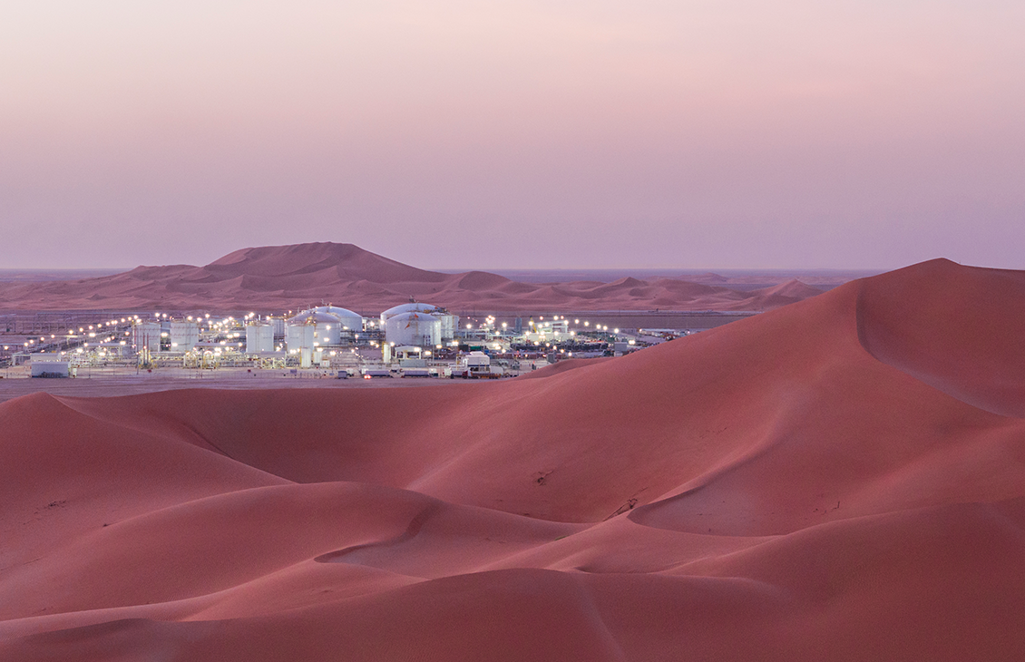 Oil production facility in Oman.