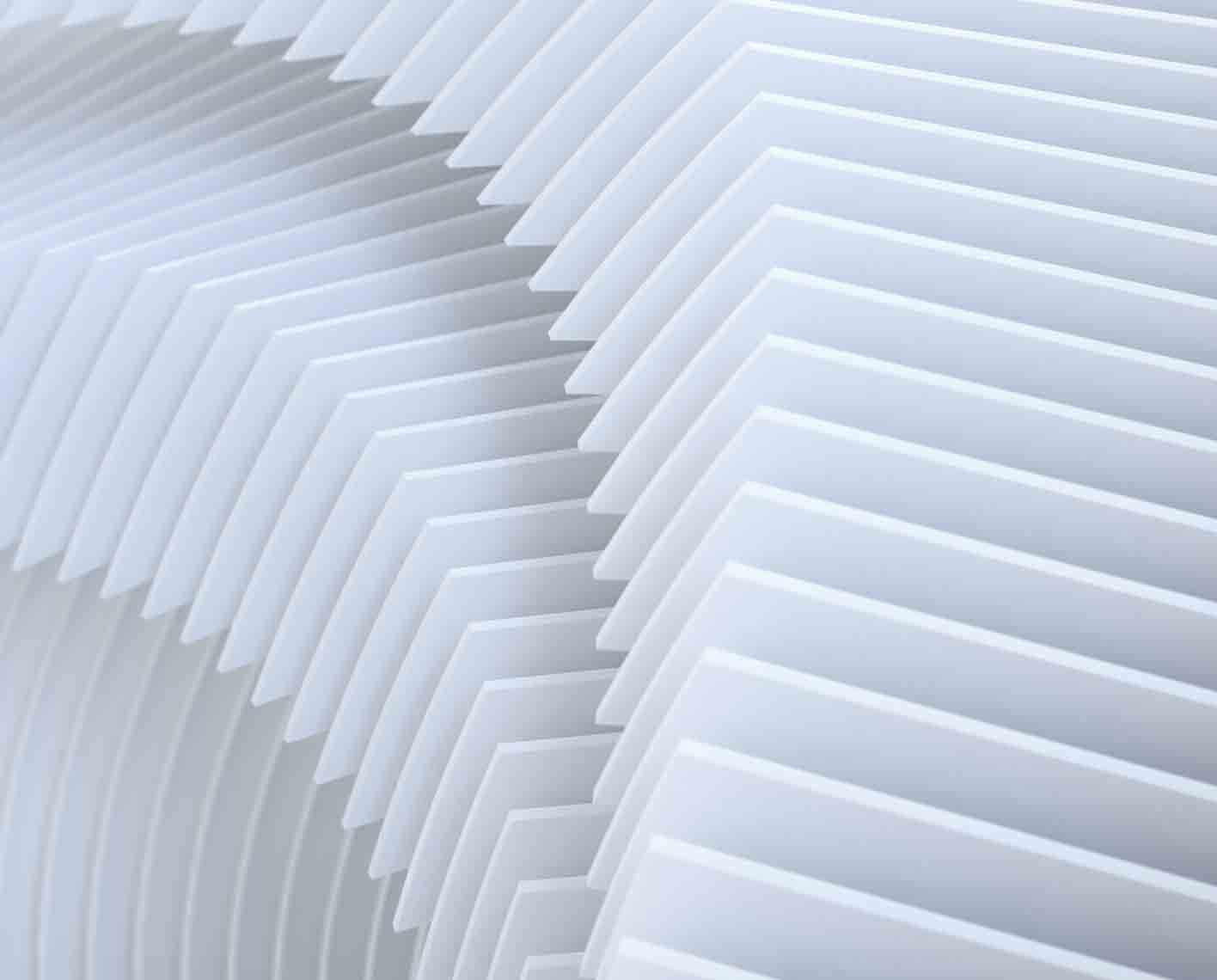 Abstract image of ridged curves