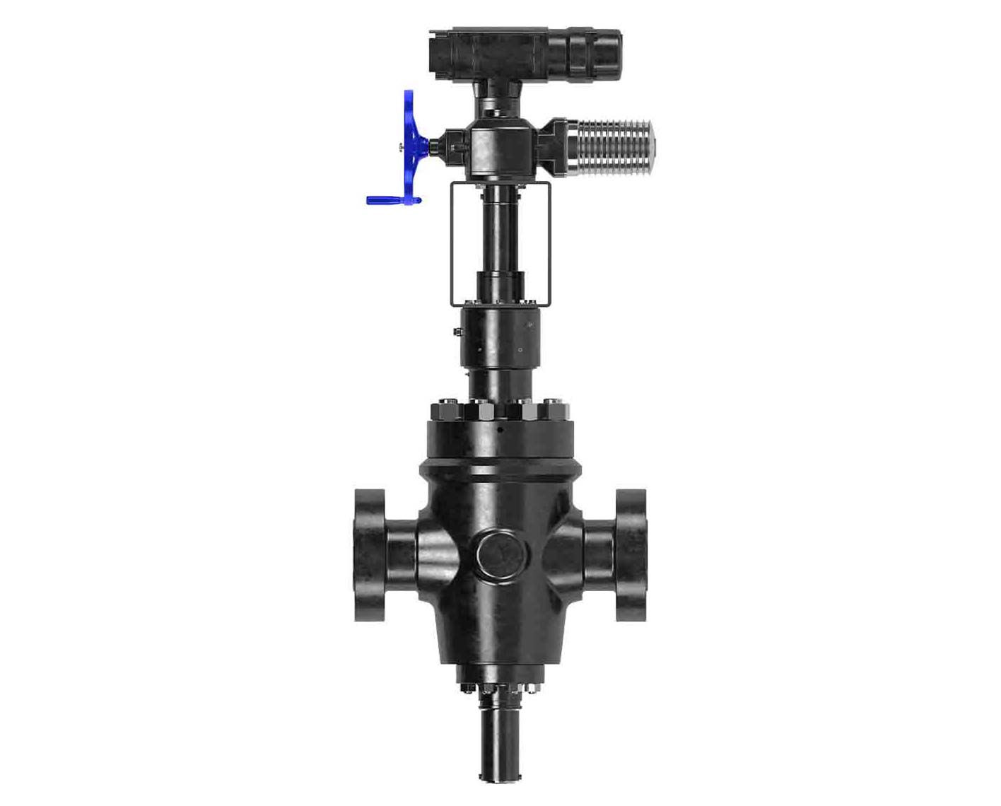 3D render of a frac valve