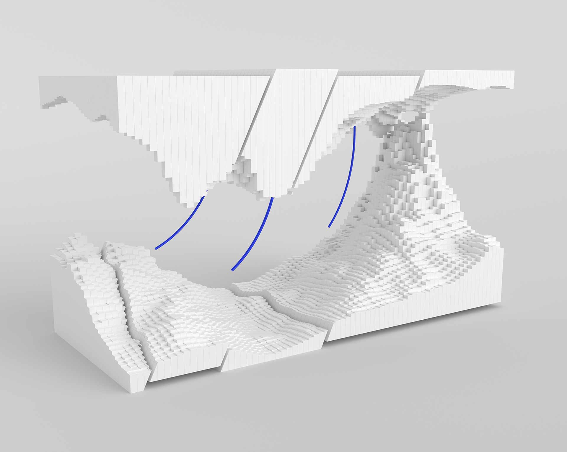 Multiple vertical wells entering a reservoir