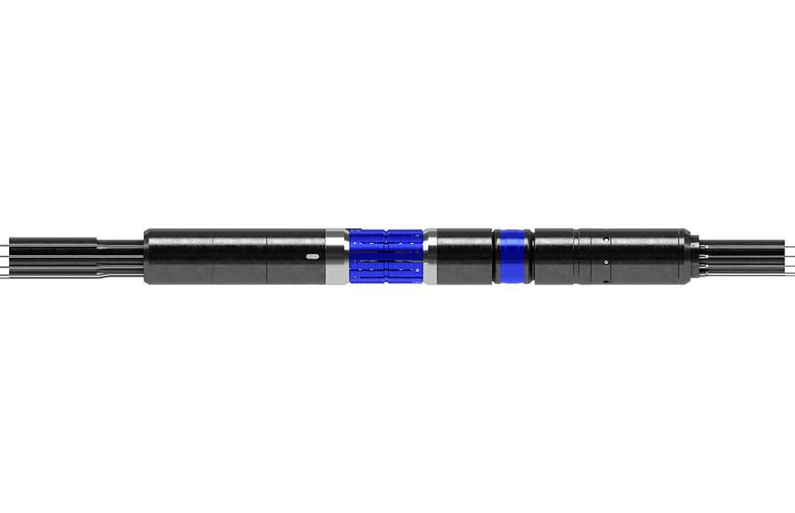 BluePack Ultra RH-MP ultrahigh-pressure retrievable hydraulic-set, multiport production packer