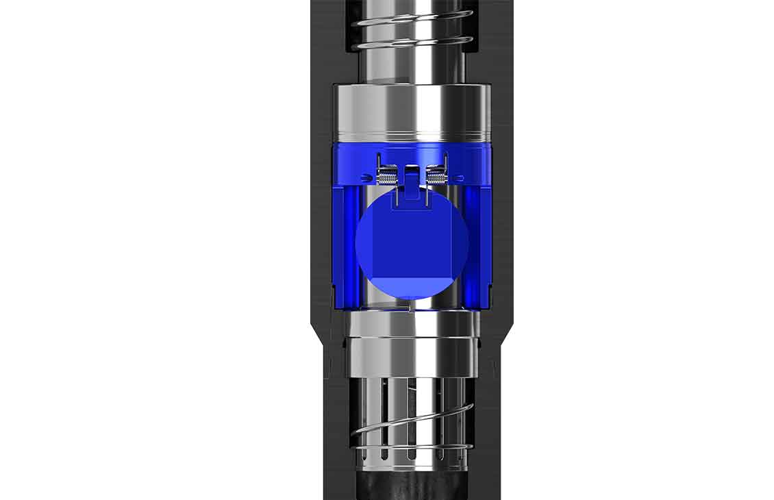 Rendering of a GeoGuard DW deepwater high-performance subsurface safety valve flapper.