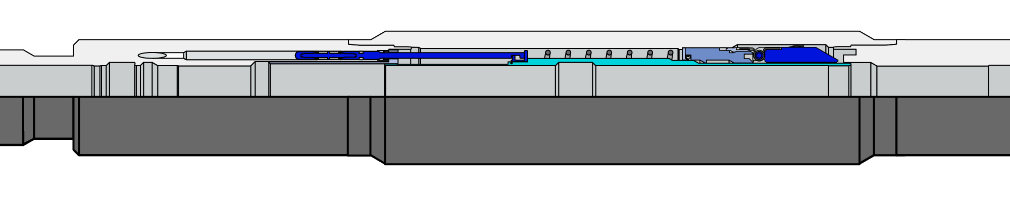  Partially cutaway schematic of a TRMAXX surface-controlled subsurface safety valve.