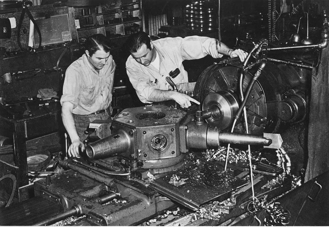 Machining a 4-L Gisholt Turret Lathe gauge cutter—craftsmanship and precision have been hallmarks of Smith since the late 1940s.