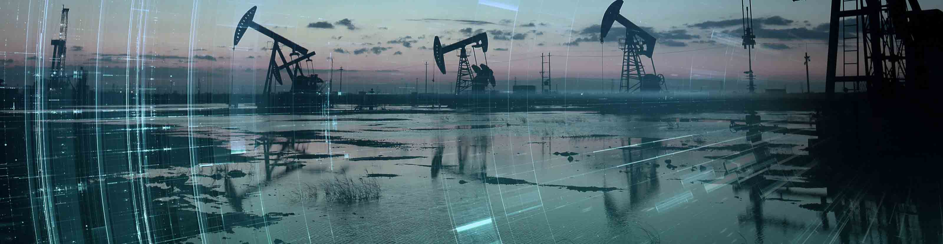 Image of land rigs.