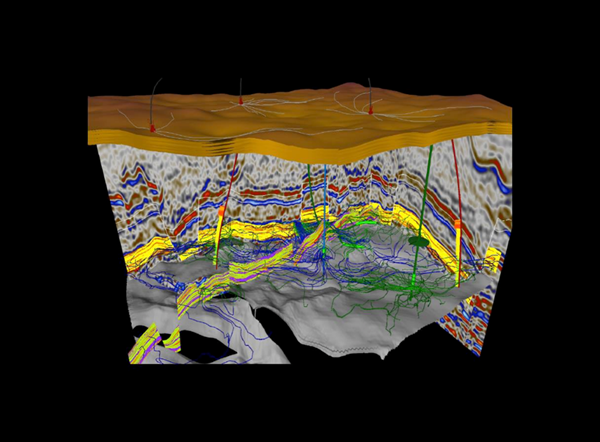3D View of seismic dataset