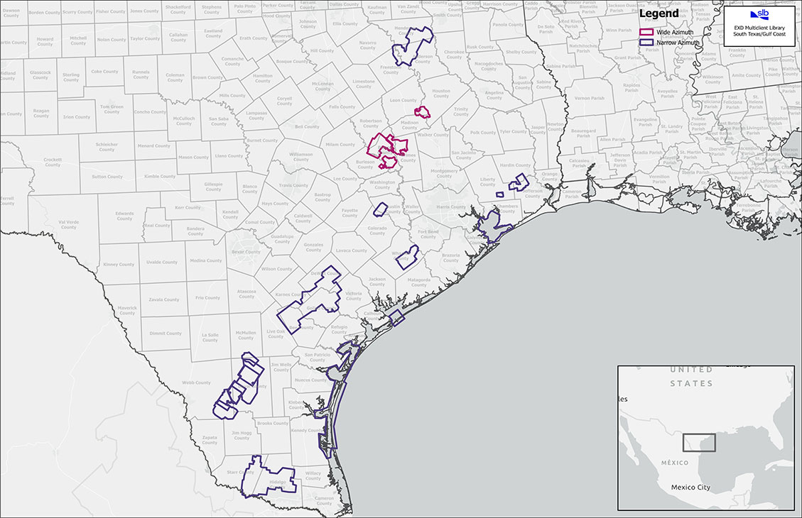 Texas Gulf Coast regional map