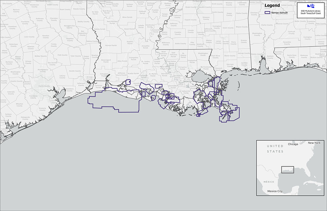 Louisiana Gulf Coast regional map