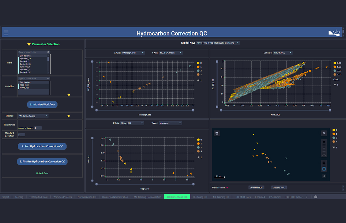 Alternative workflow and UI- ML Assisted Log Normalization and Hydrocarbon Correction_1
